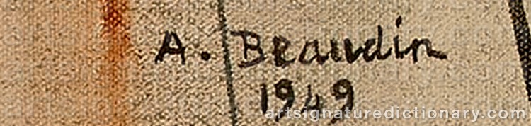 Signature by Andre BEAUDIN