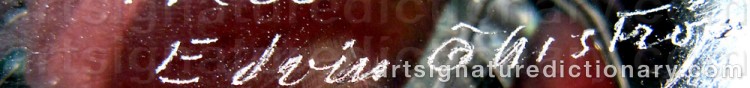 Signature by Edvin ÖHRSTRÖM