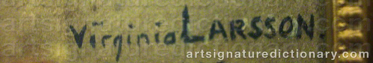 Signature by Virginia LARSSON