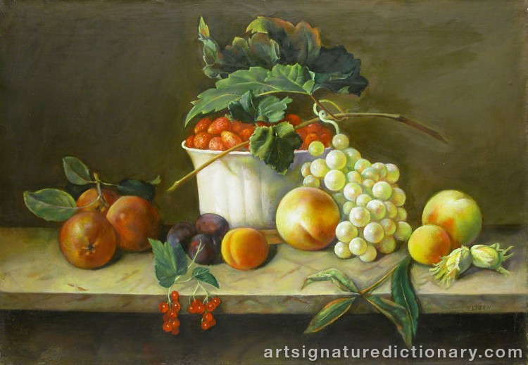 Close-up details showing Hansine KERRN-ECKERSBERG signature forgery characteristics