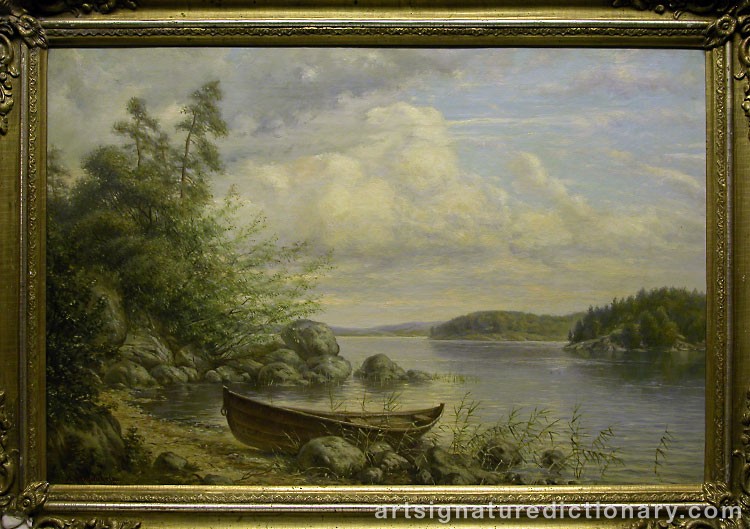 Close-up details showing Hjalmar ‘Hjmlm’ MUNSTERHJELM signature forgery characteristics