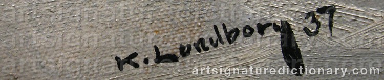 Signature by Karl LUNDBORG