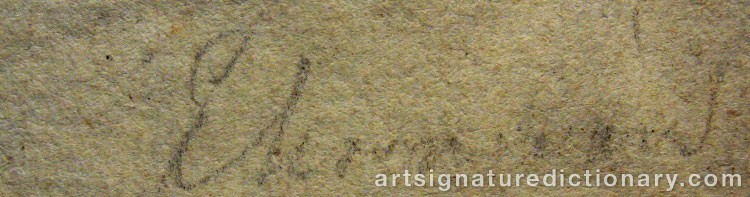 Signature by Carl August EHRENSVÄRD