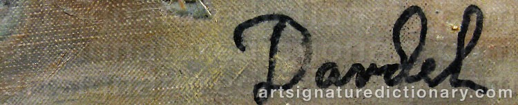 Signature by Nils Von DARDEL