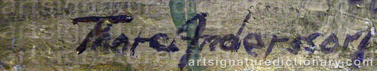 Signature by Thore ANDERSSON
