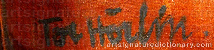 Signature by Tor HÖRLIN