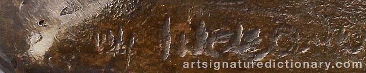 Authentic signature by Ulf TIKKANEN on  artwork