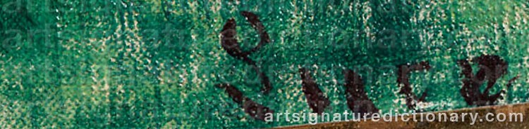 Signature by Maximilien LUCE