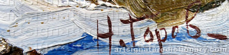 Authentic signature by Nicolas GOROV on  artwork