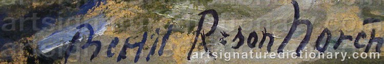 Signature by Bertil NORÉN