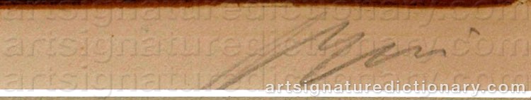 Authentic signature by Hans ERNI on Drawing/Graphic/Print artwork