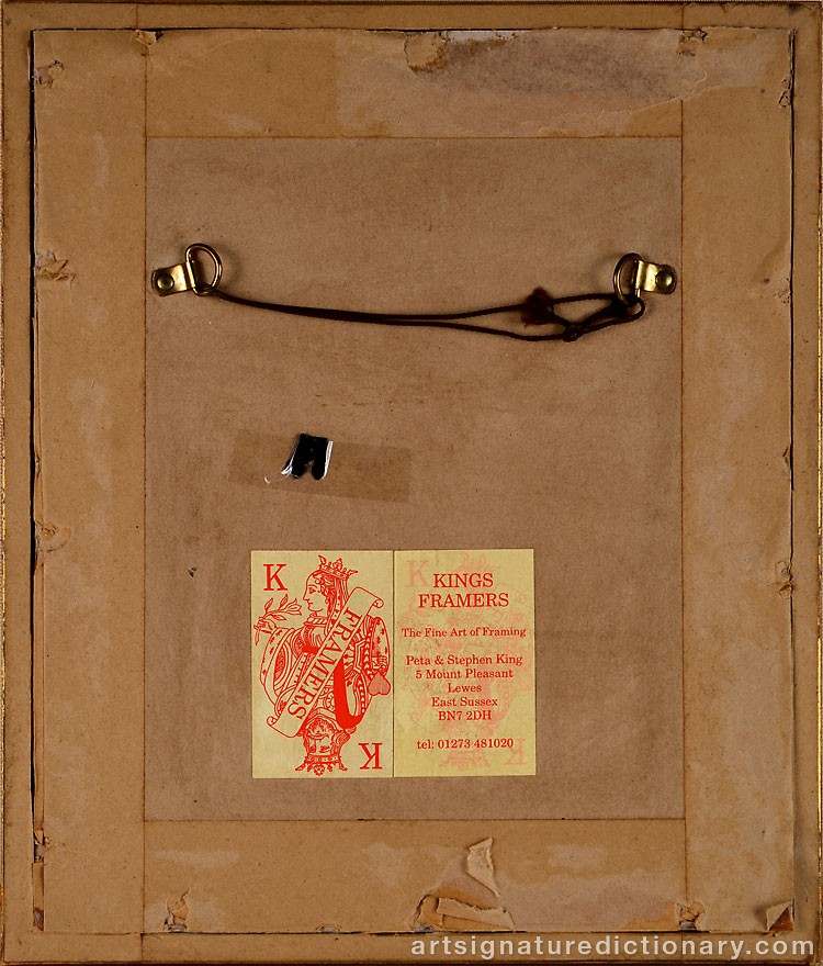 Close-up details showing Helene SCHJERFBECK signature forgery characteristics