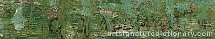 Authentic signature by George Gustav ADOMEIT on artwork