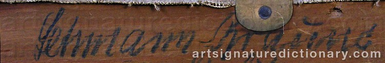 Authentic signature by Paul LEHMANN-BRAUNS on artwork