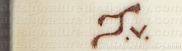 Authentic signature by Ingvar (Sami Artist) SVONNI on Other artwork