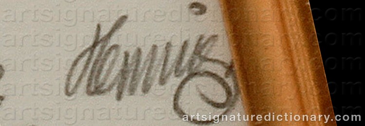 Signature by Gerhard HENNING