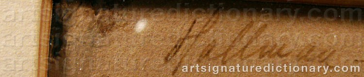 Signature by Adolf HALLMAN