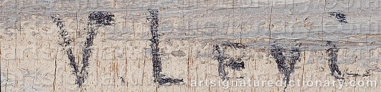 Signature by Vassili Filippovich LEVI