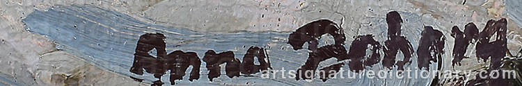 Signature by Anna BOBERG