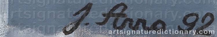 Authentic signature by Jaak ARRO on  artwork
