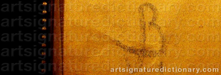 Signature by John BAUER