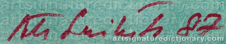 Authentic signature by Ahti SUSILUOTO on artwork