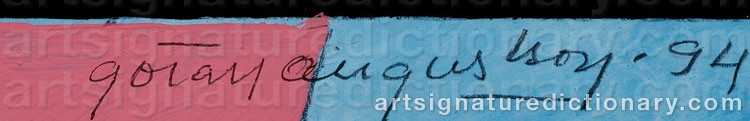Signature by Göran AUGUSTSON