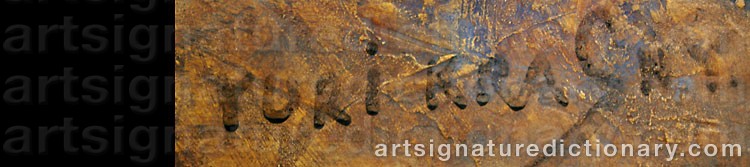 Authentic signature by Yuri Mihailovich KRASNY on artwork