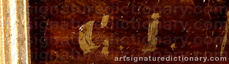 Authentic signature by George INNESS on Painting/Watercolour artwork