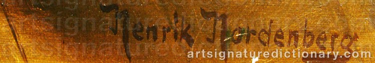 Signature by Henrik NORDENBERG