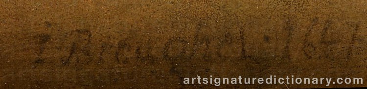 Authentic signature by Jan The Younger BRUEGHEL on artwork