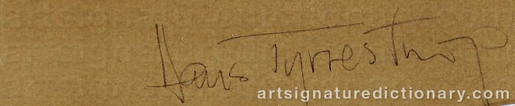 Signature by Hans TYRRESTRUP