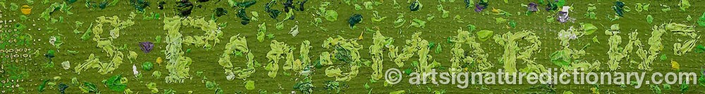 Authentic signature by Serge PONOMAREW on artwork