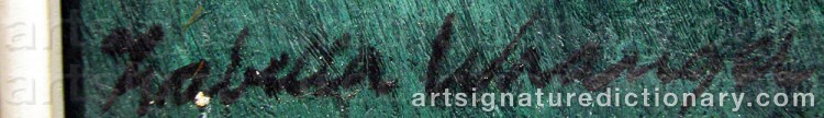 Signature by Isabella WRANGEL