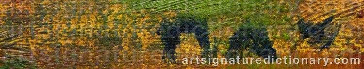 Authentic signature by Björn NAV on  artwork