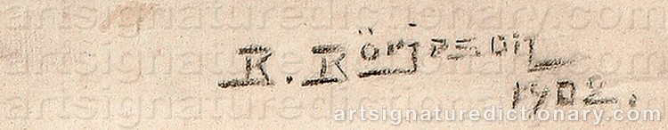 Authentic signature by Börje BÖRJESON on  artwork