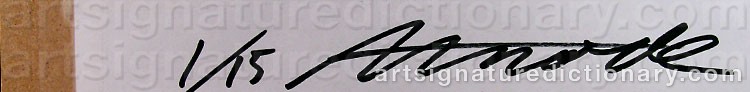 Authentic signature by Andreas ‘Andreas’ KOCK on  artwork