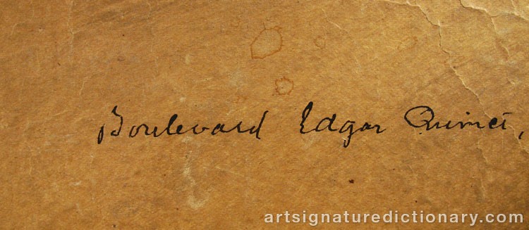 Close-up details showing Konstantin Alexeievich KOROVIN signature forgery characteristics