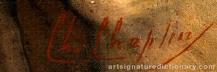 Signature by Charles CHAPLIN