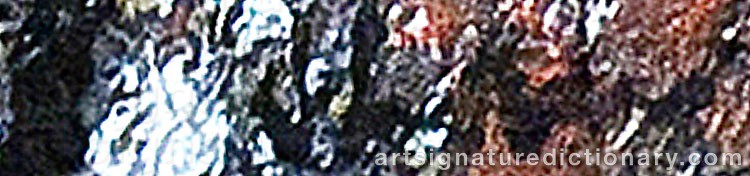 Authentic signature by Charles Green SHAW on  artwork