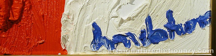 Close-up details showing Bengt LINDSTRÖM signature forgery characteristics