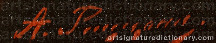 Signature by Alexander Antonovich RIZZONI
