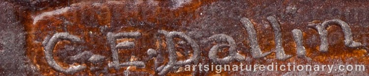 Authentic signature by Cyrus Edwin DALLIN on Sculpture artwork