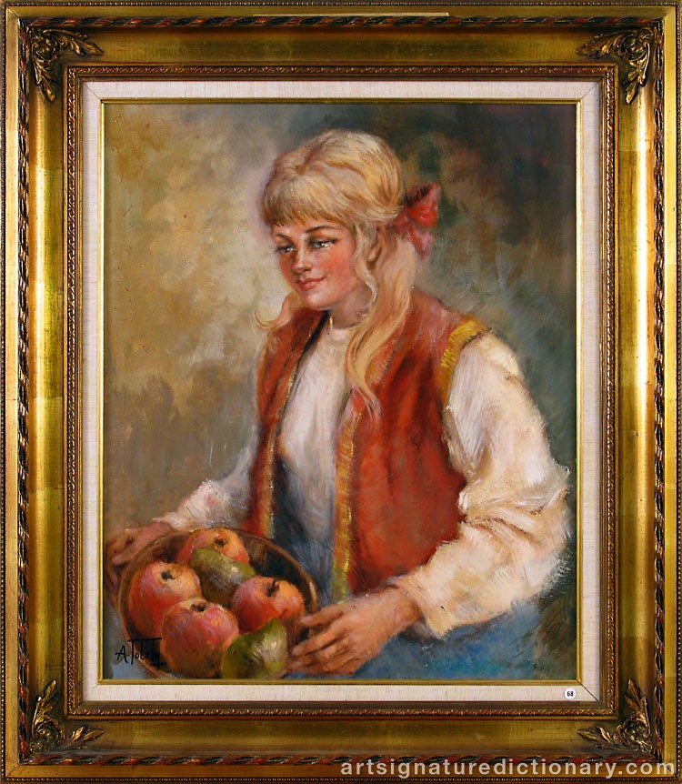 Close-up details showing Alexander TOLSTOY signature forgery characteristics