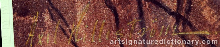 Signature by Axel HILLESTRÖM