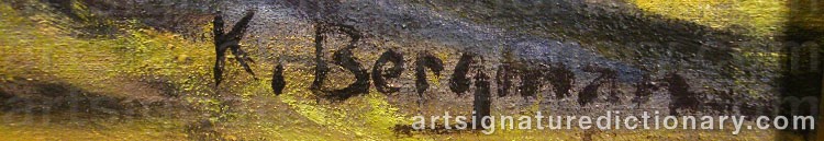 Signature by Karl BERGMAN