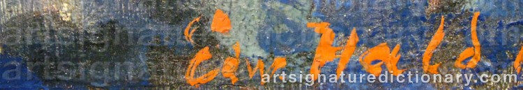 Signature by Edward HALD