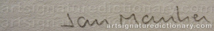 Signature by Jan MANKER