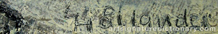 Signature by Gunnar HÅLLANDER