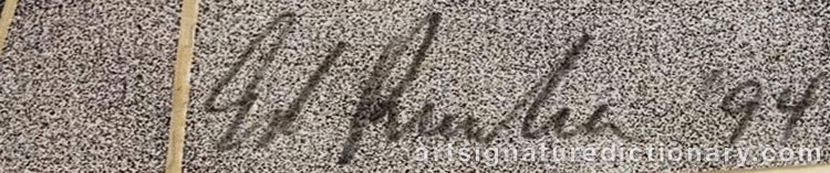 Signature by Edward Joseph ‘Ed’ RUSCHA